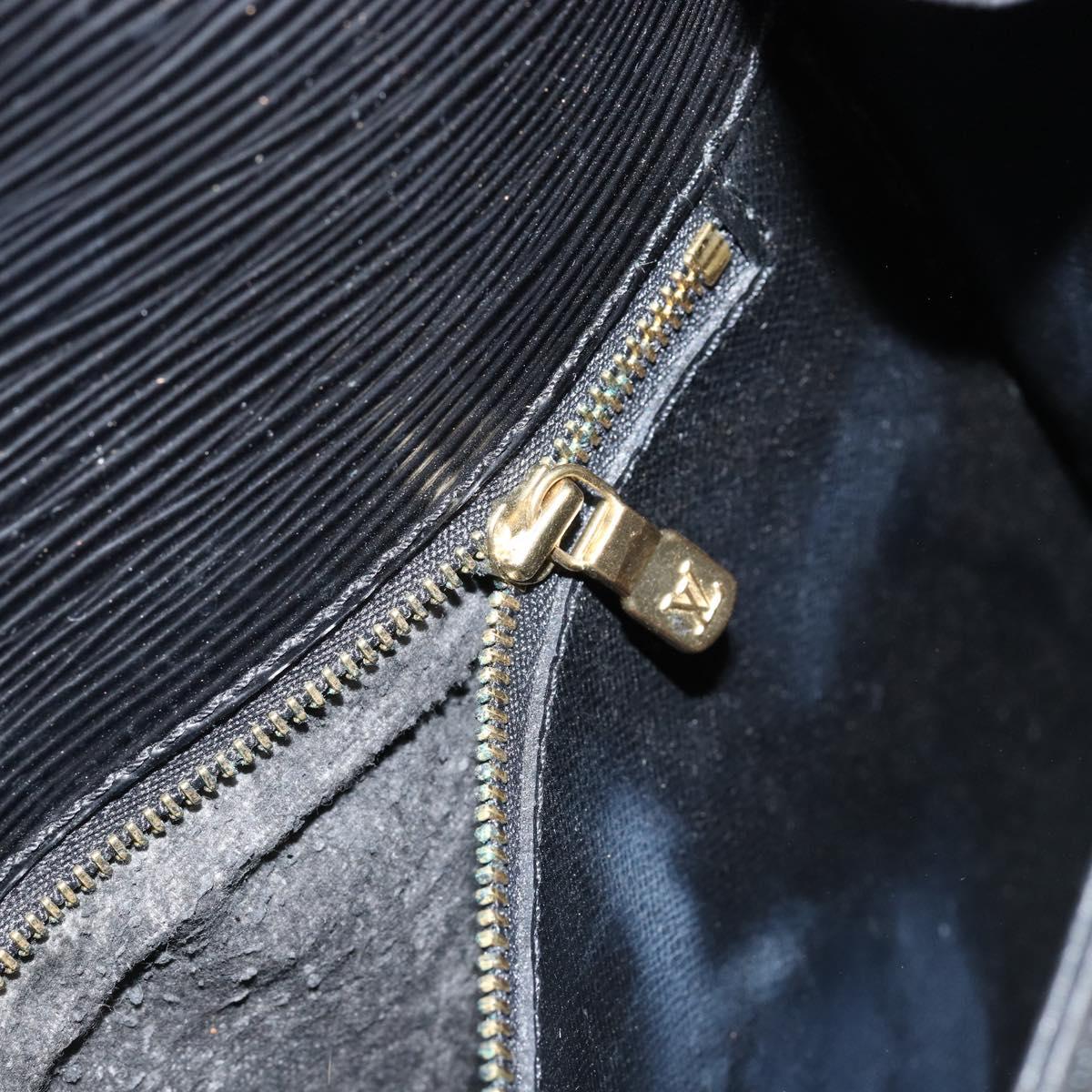 LOUIS VUITTON Epi Saint Cloud GM Shoulder Bag Black Noir M52192 LV Auth ep12124