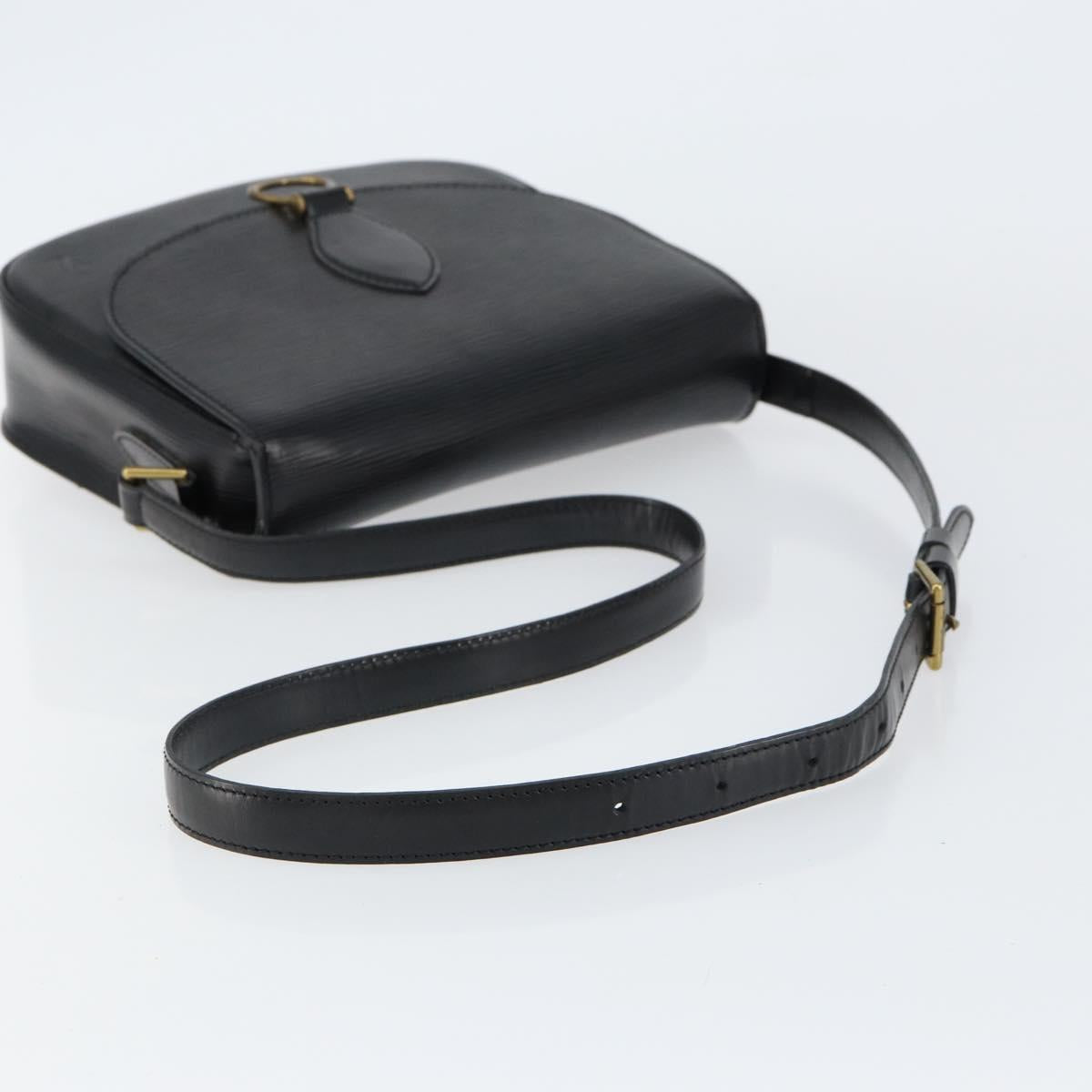 LOUIS VUITTON Epi Saint Cloud GM Shoulder Bag Black Noir M52192 LV Auth ep12124