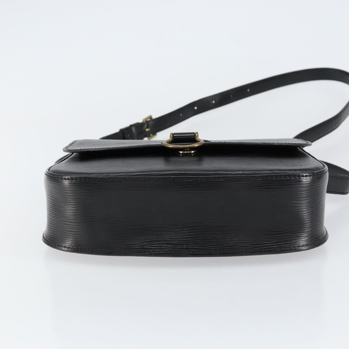 LOUIS VUITTON Epi Saint Cloud GM Shoulder Bag Black Noir M52192 LV Auth ep12124