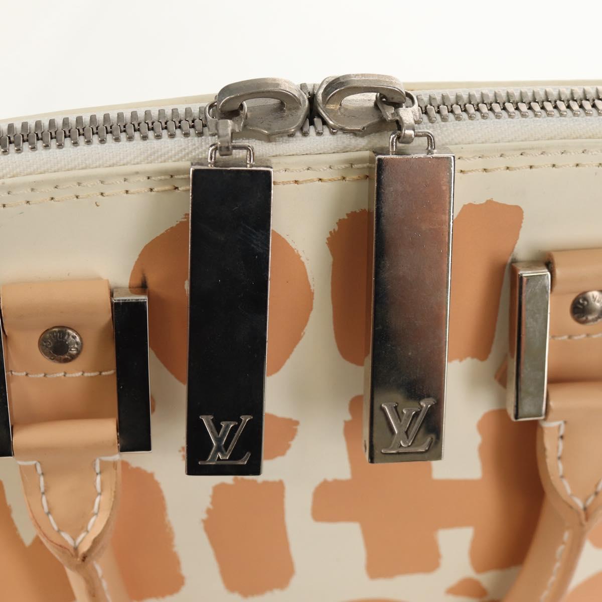 LOUIS VUITTON Monogram Graffiti Alma MM Hand Bag White M92180 LV Auth ep12131V