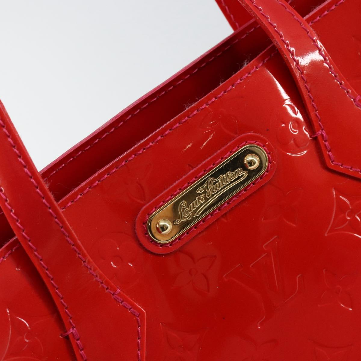 LOUIS VUITTON Monogram Vernis Wilshire PM Bag Rose Pop M93643 LV Auth ep12134