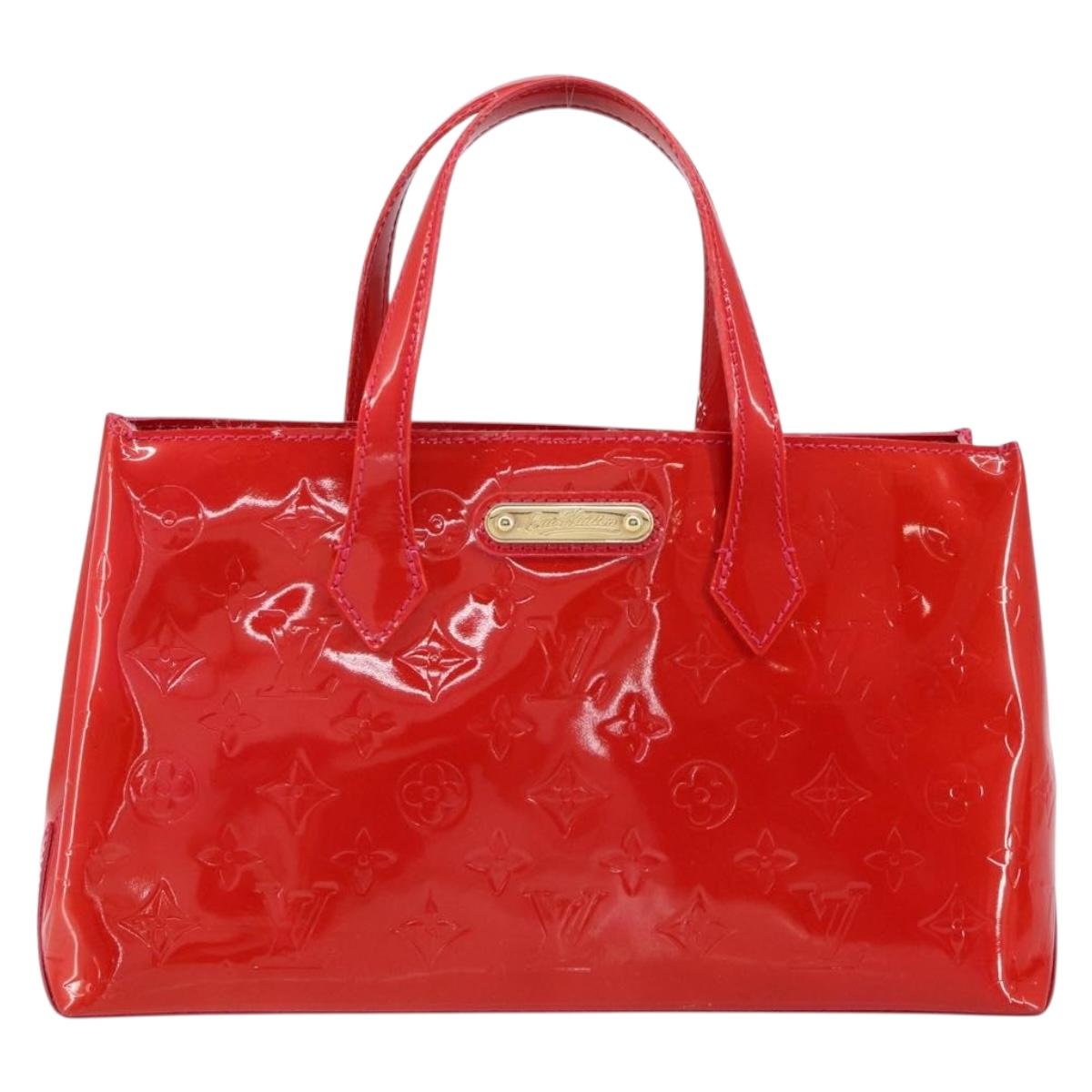 LOUIS VUITTON Monogram Vernis Wilshire PM Bag Rose Pop M93643 LV Auth ep12134