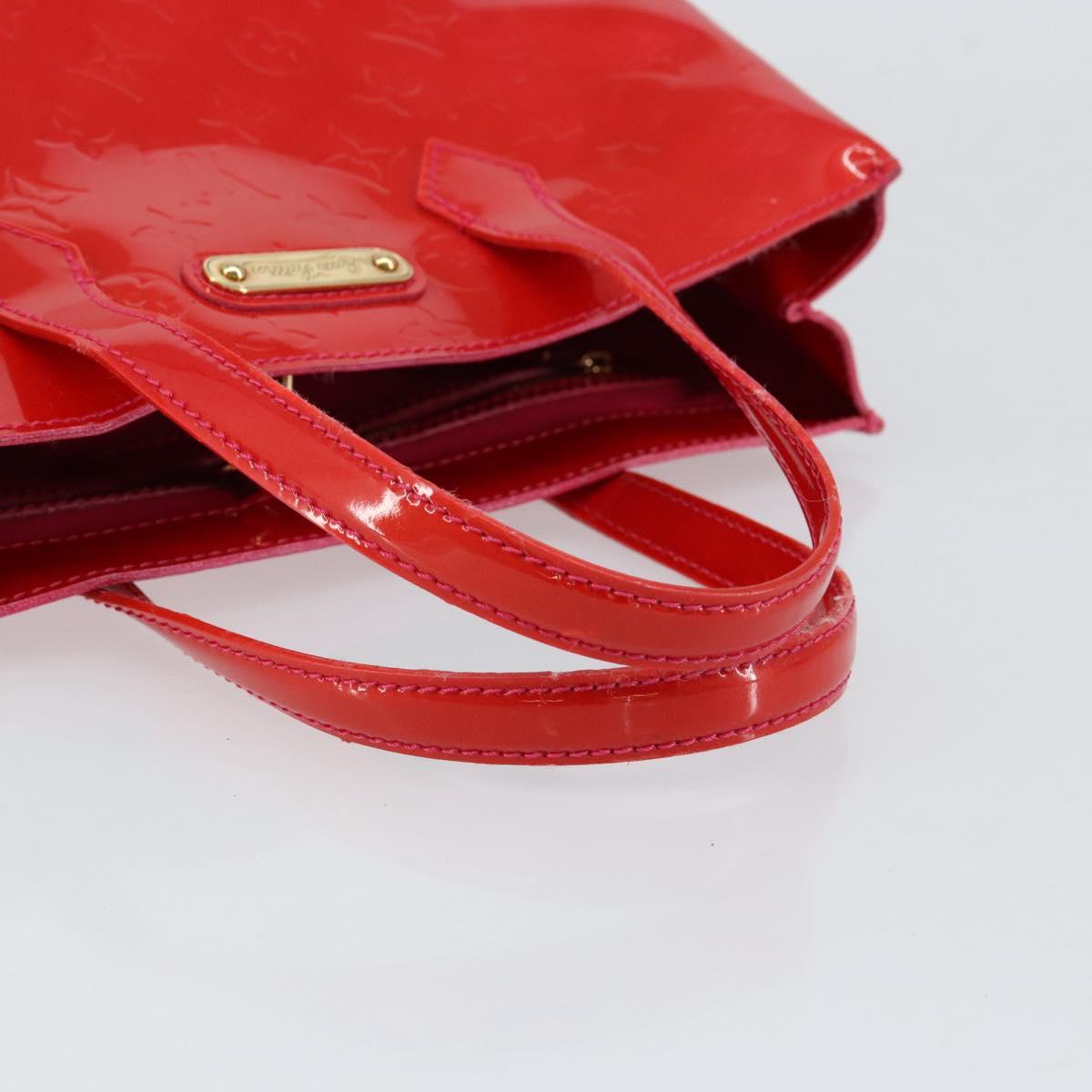 LOUIS VUITTON Monogram Vernis Wilshire PM Bag Rose Pop M93643 LV Auth ep12134