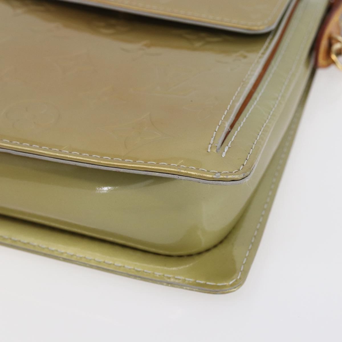 LOUIS VUITTON Monogram Vernis Motto Accessory Pouch Gris M91030 LV Auth ep12143