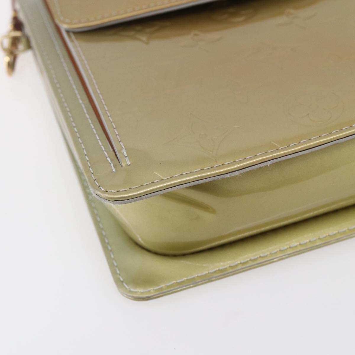 LOUIS VUITTON Monogram Vernis Motto Accessory Pouch Gris M91030 LV Auth ep12143