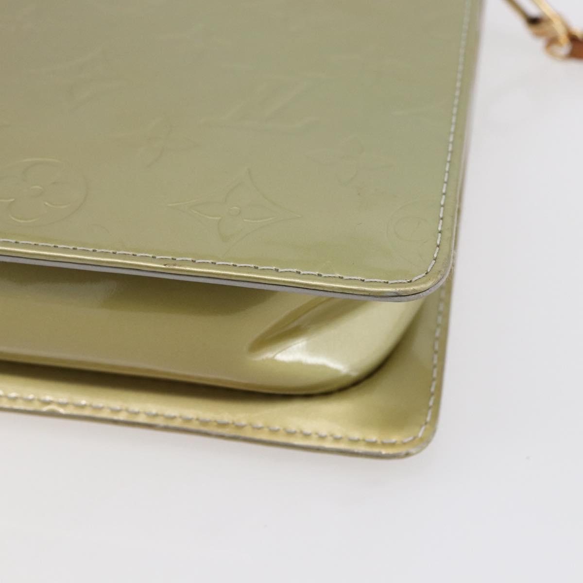 LOUIS VUITTON Monogram Vernis Motto Accessory Pouch Gris M91030 LV Auth ep12143