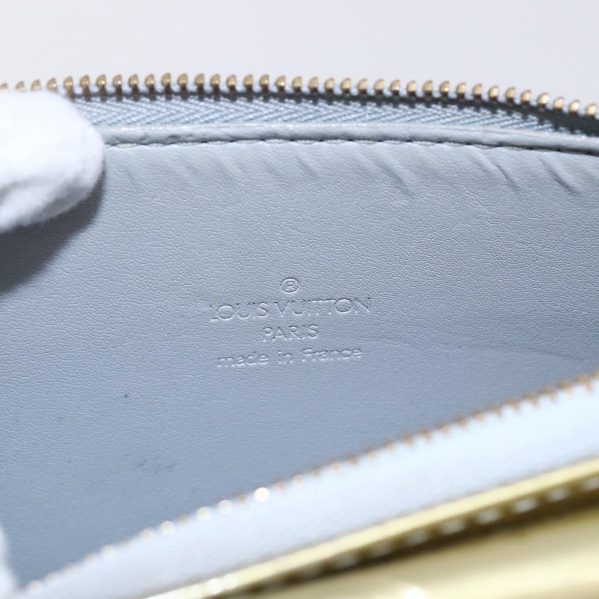 LOUIS VUITTON Monogram Vernis Motto Accessory Pouch Gris M91030 LV Auth ep12143