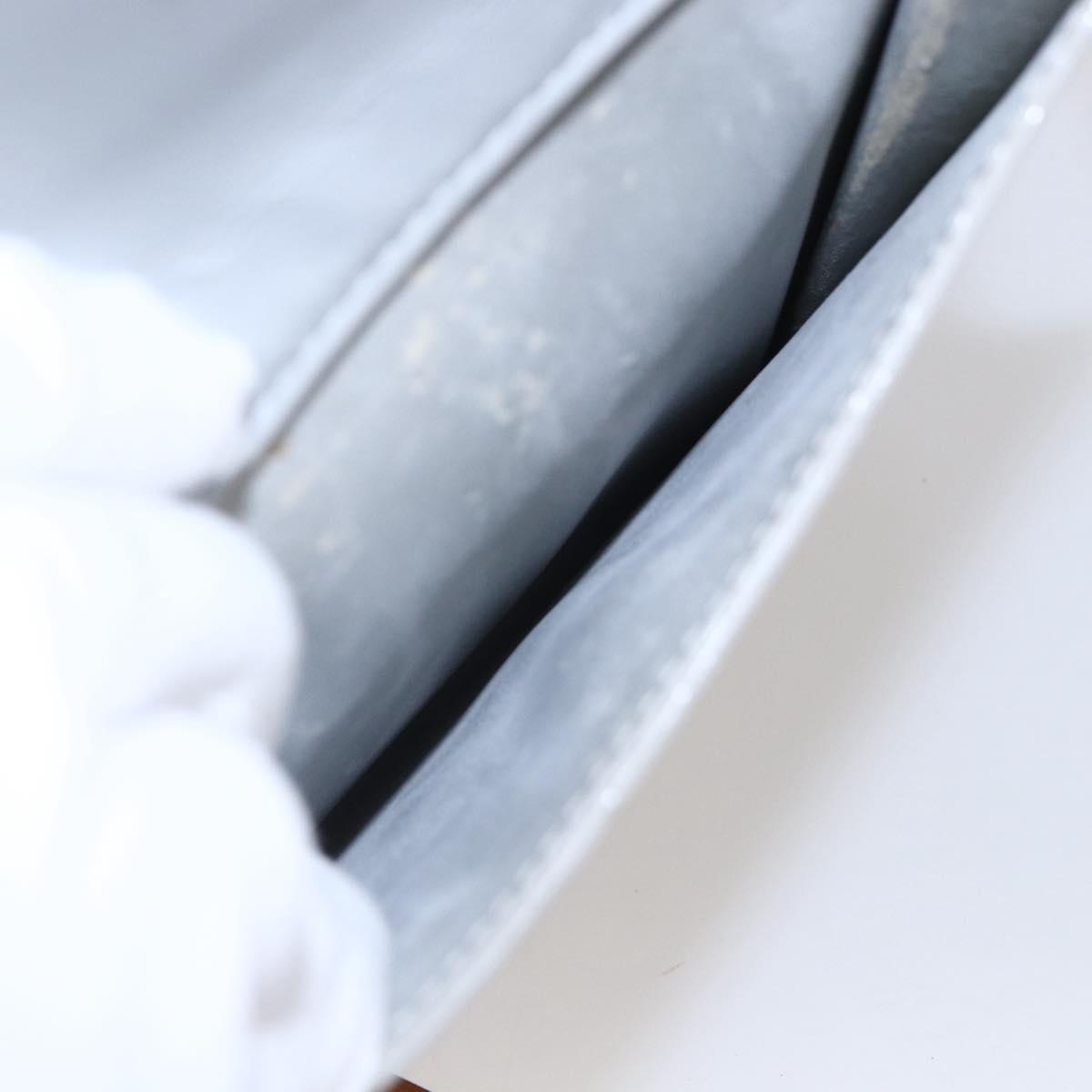 LOUIS VUITTON Monogram Vernis Motto Accessory Pouch Gris M91030 LV Auth ep12143