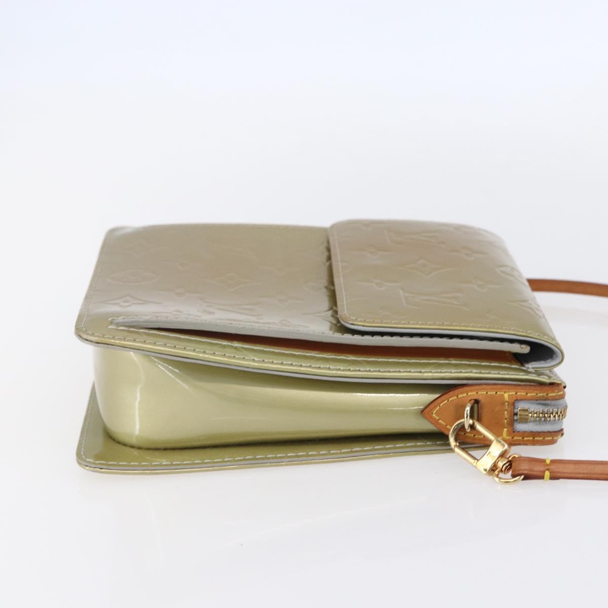 LOUIS VUITTON Monogram Vernis Motto Accessory Pouch Gris M91030 LV Auth ep12143