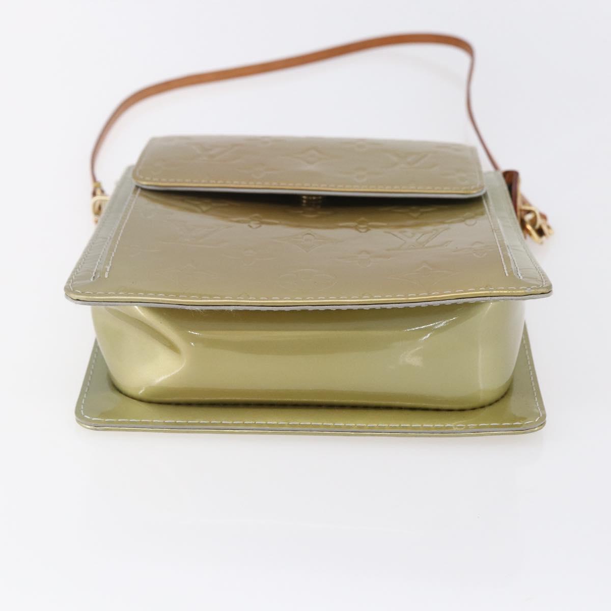 LOUIS VUITTON Monogram Vernis Motto Accessory Pouch Gris M91030 LV Auth ep12143