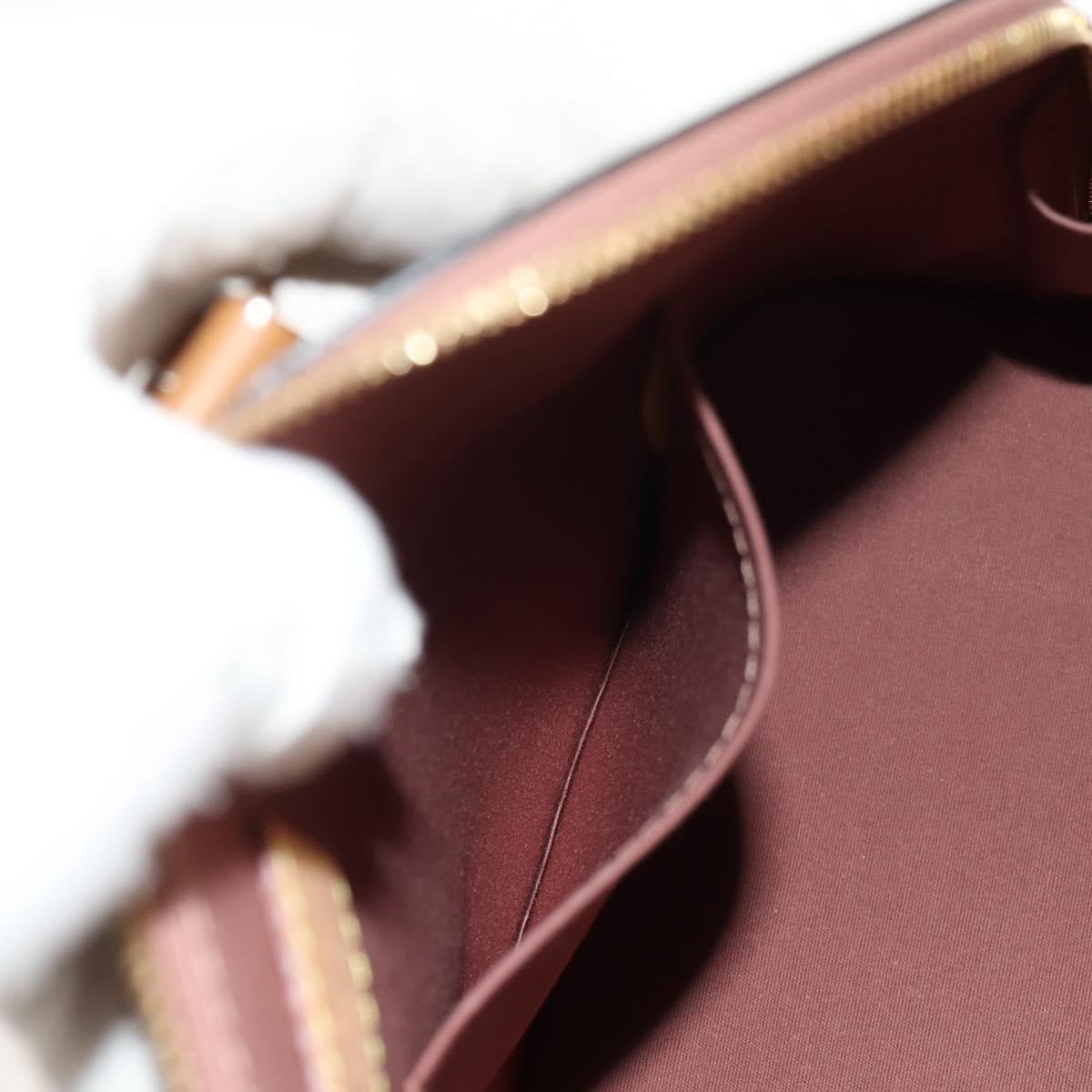 LOUIS VUITTON Monogram Vernis Alma PM Hand Bag Beige Poodle M91751 Auth ep12145A