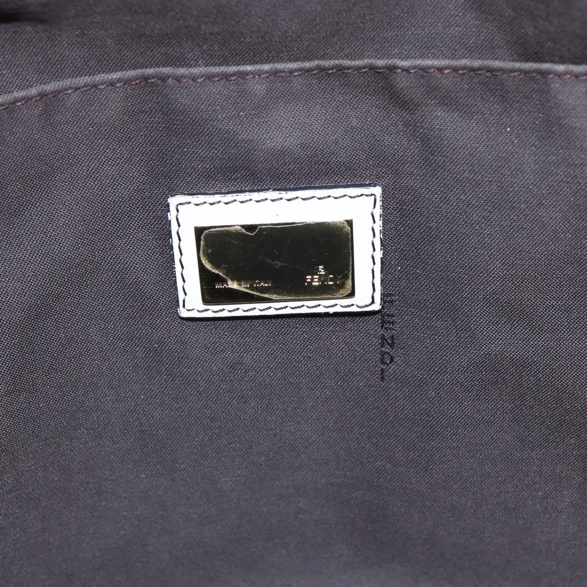 FENDI Zucchino Canvas Tote Bag Black Auth ep12149