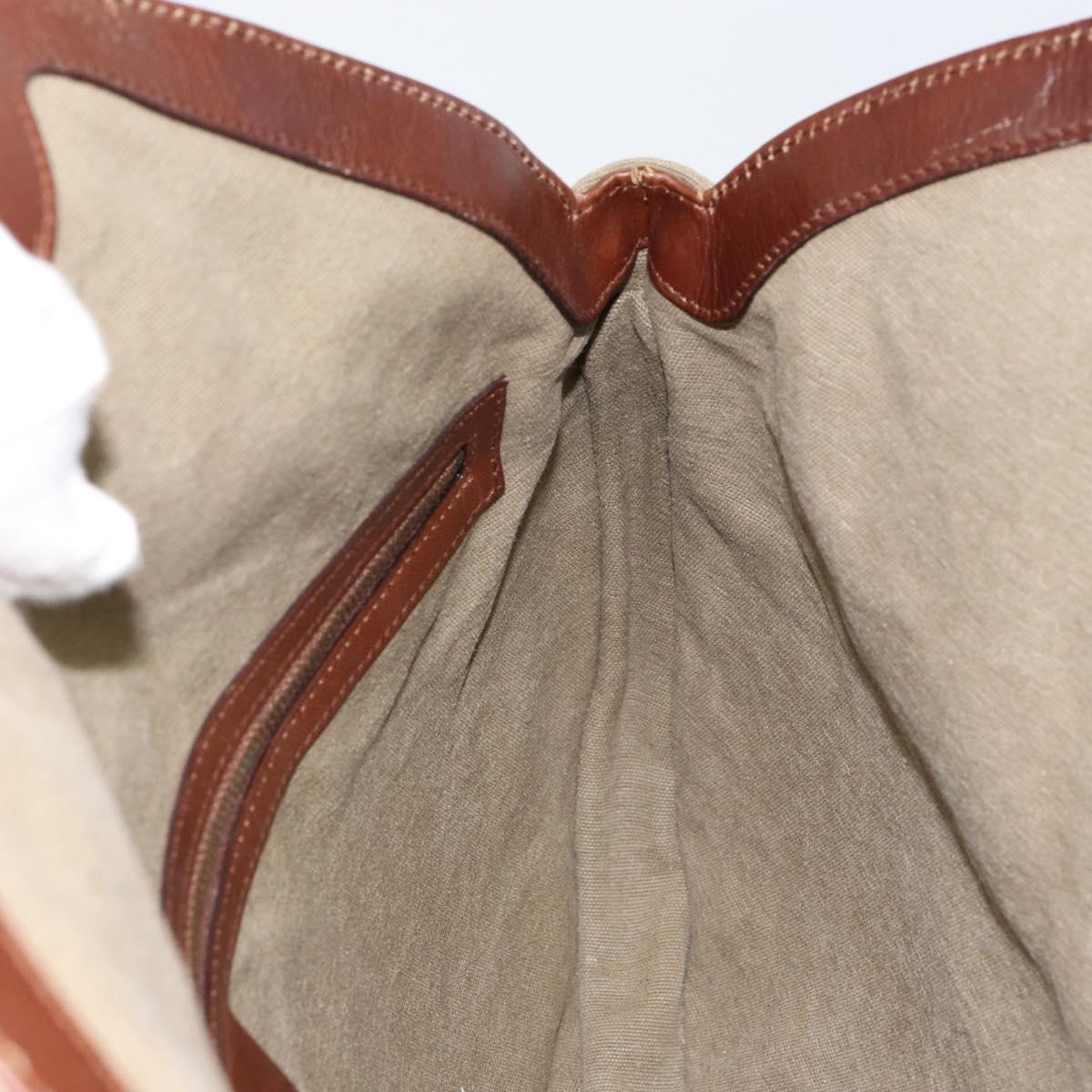 GUCCI Bamboo Hand Bag Canvas Beige 109129 Auth ep12156