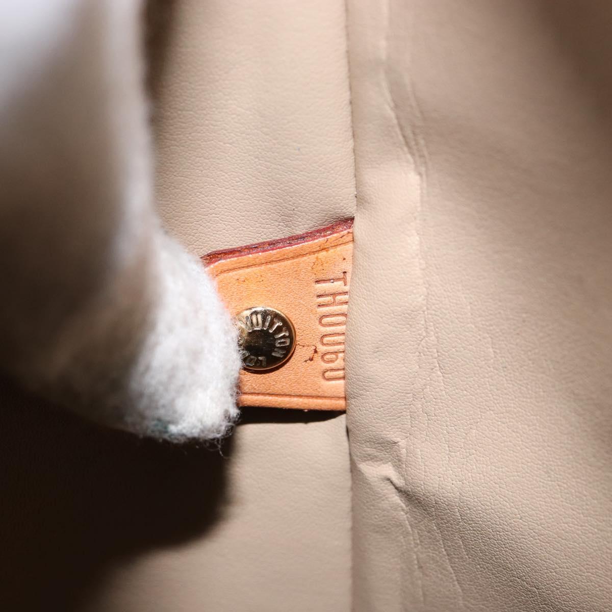 LOUIS VUITTON Monogram Vernis Houston Hand Bag Beige M91004 LV Auth ep12158