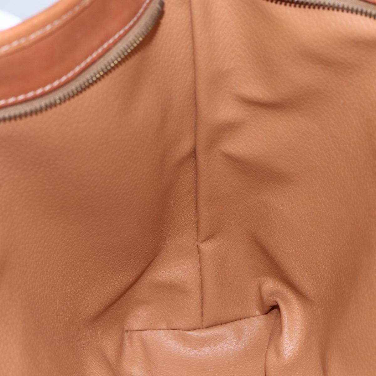 CELINE Macadam Canvas Tote Bag PVC Leather Brown Gold Auth ep12161