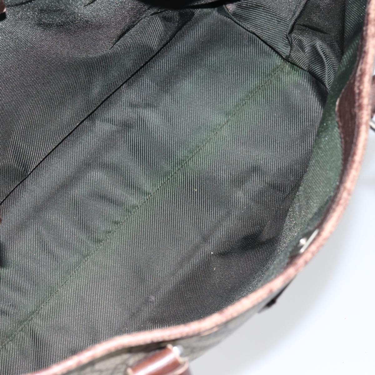 GUCCI GG Supreme Tote Bag PVC Beige Silver 114595 Auth ep12164