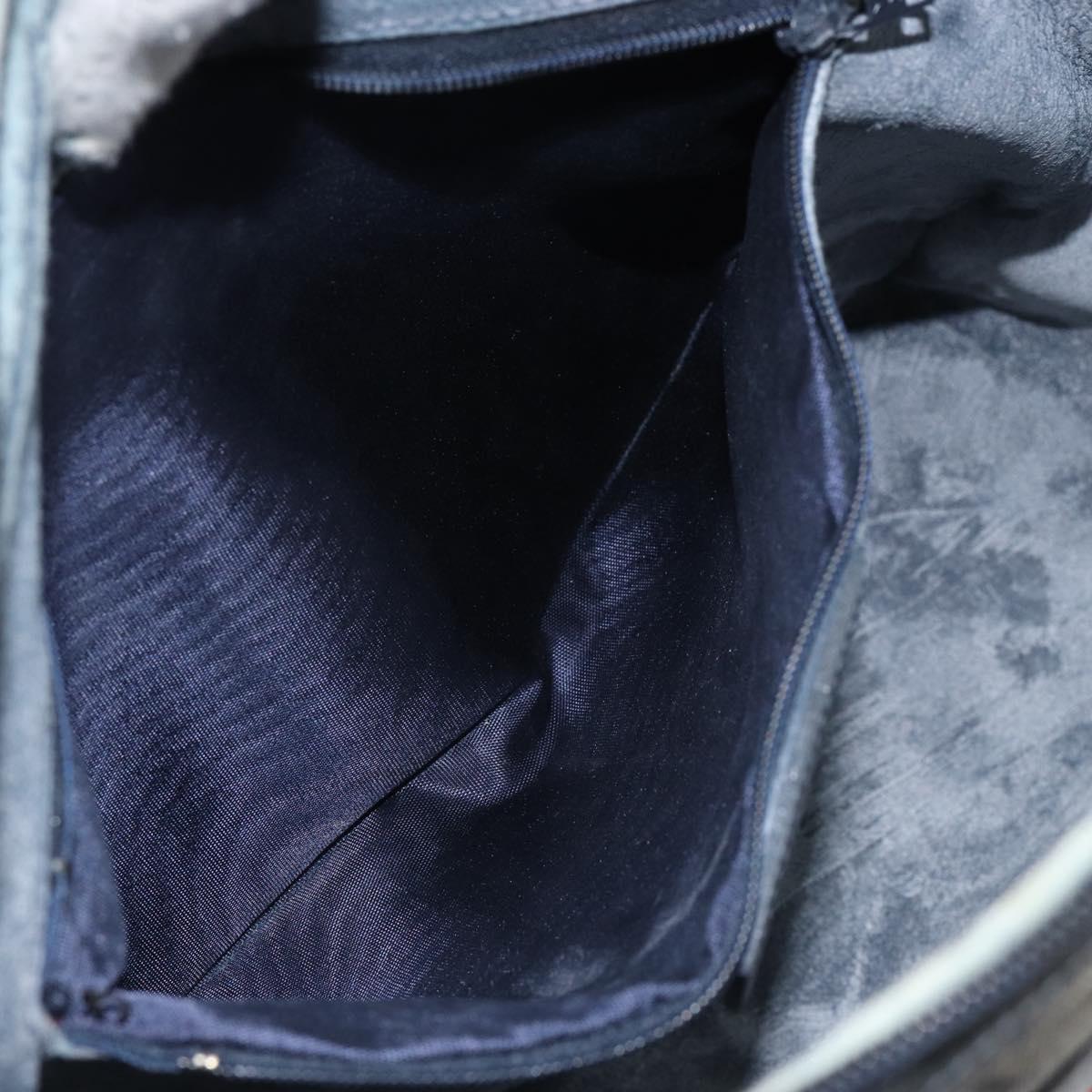 GUCCI GG Supreme Sherry Line Hand Bag PVC Navy Red 378 002 4466 Auth ep12166