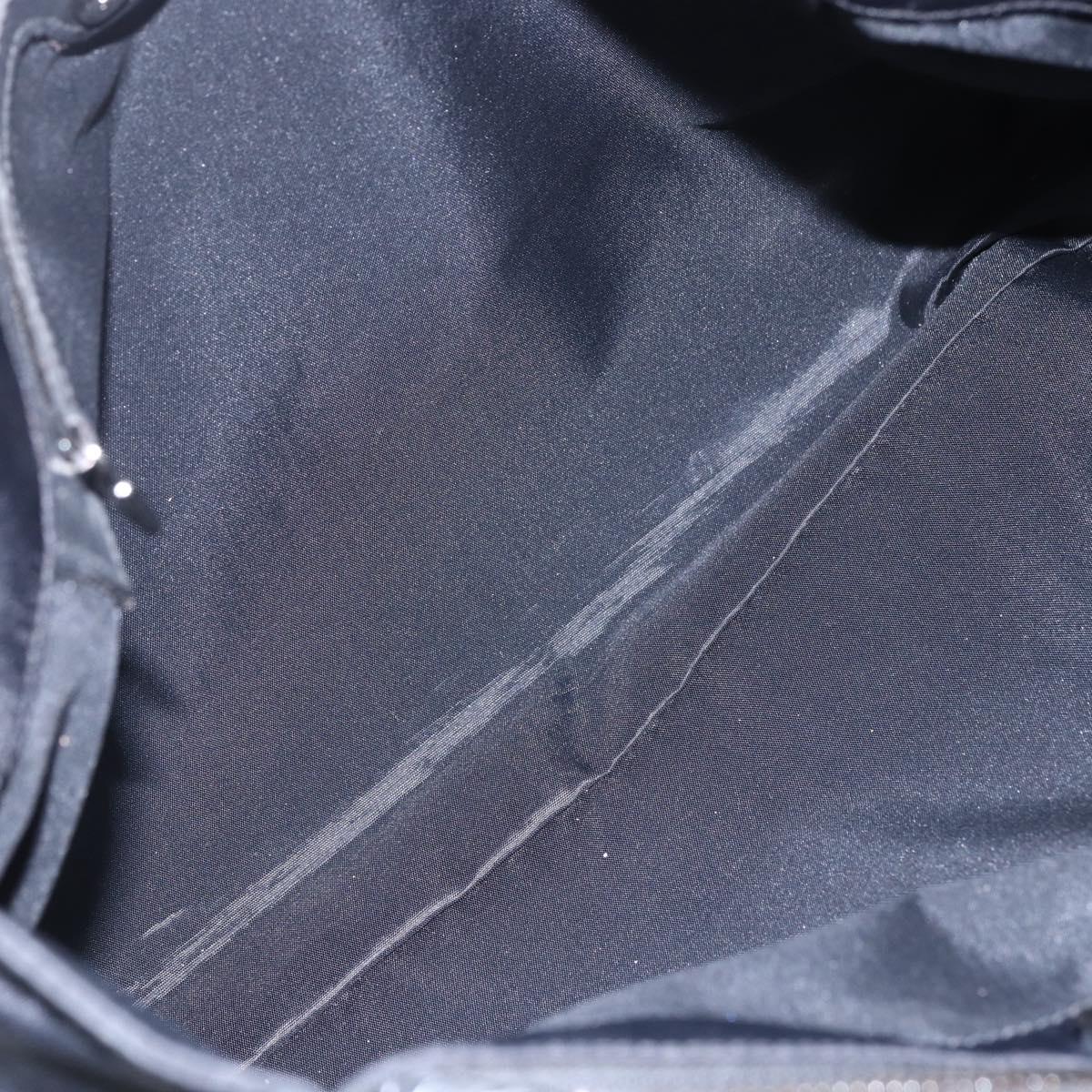 FENDI Tote Bag Nylon Black Silver Auth ep12172