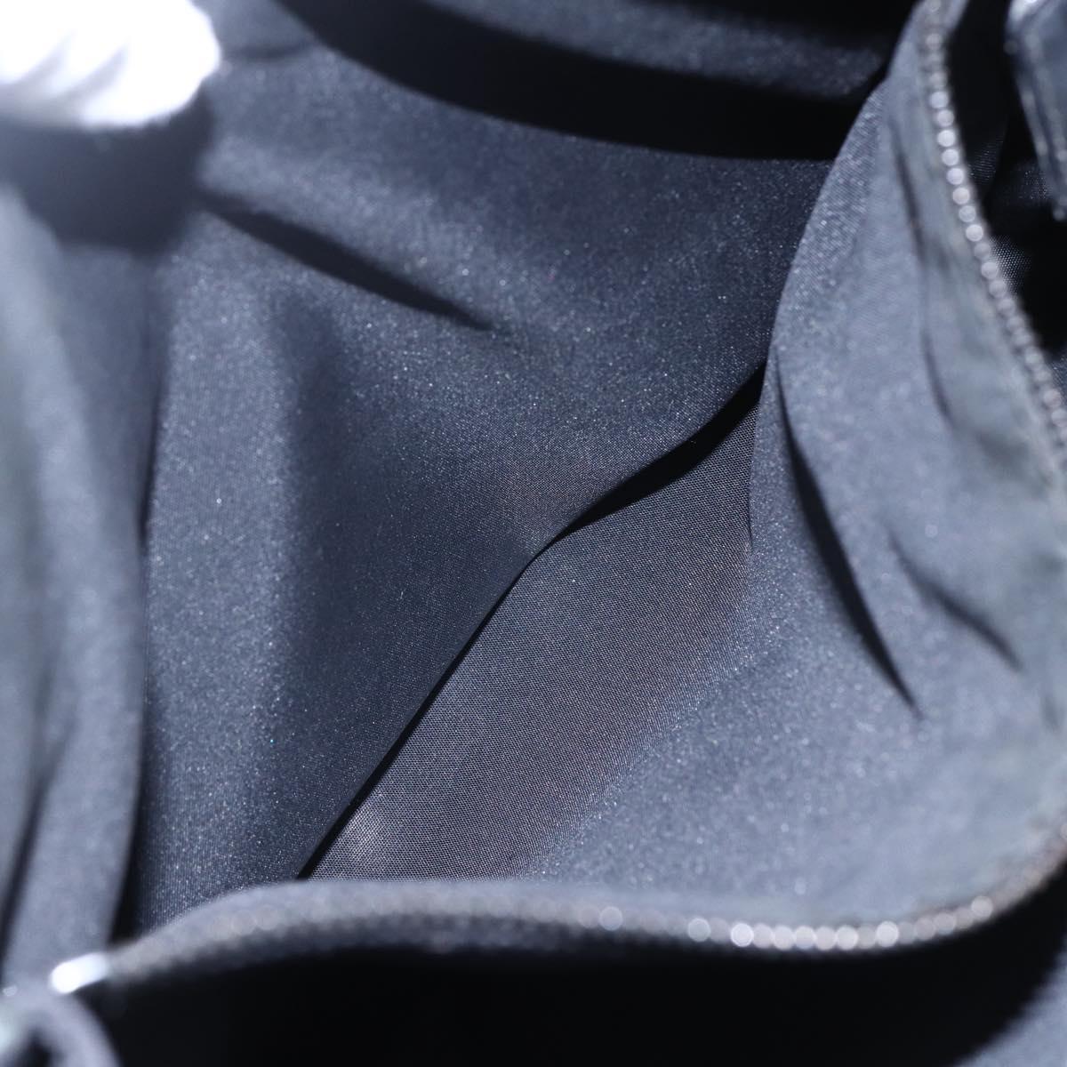 FENDI Tote Bag Nylon Black Silver Auth ep12172