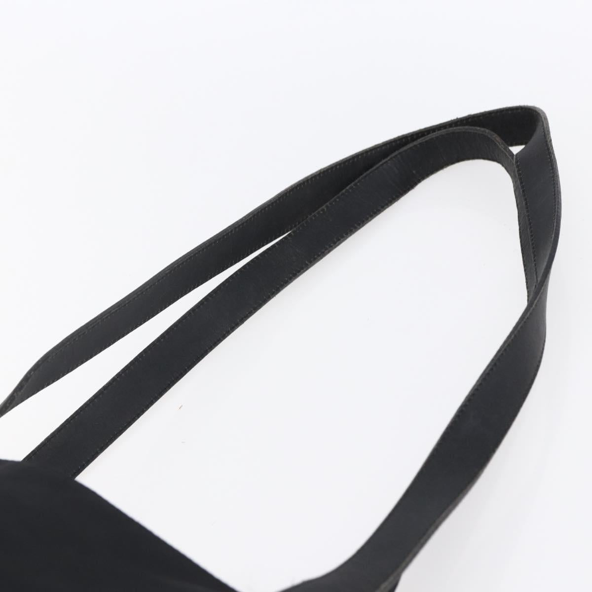 FENDI Tote Bag Nylon Black Silver Auth ep12172