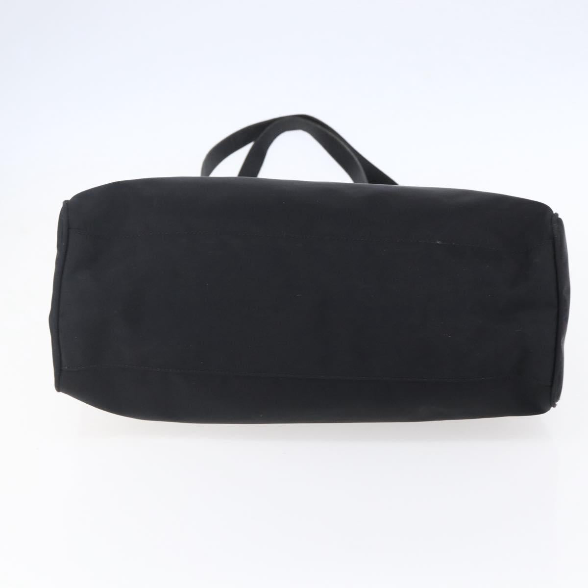 FENDI Tote Bag Nylon Black Silver Auth ep12172