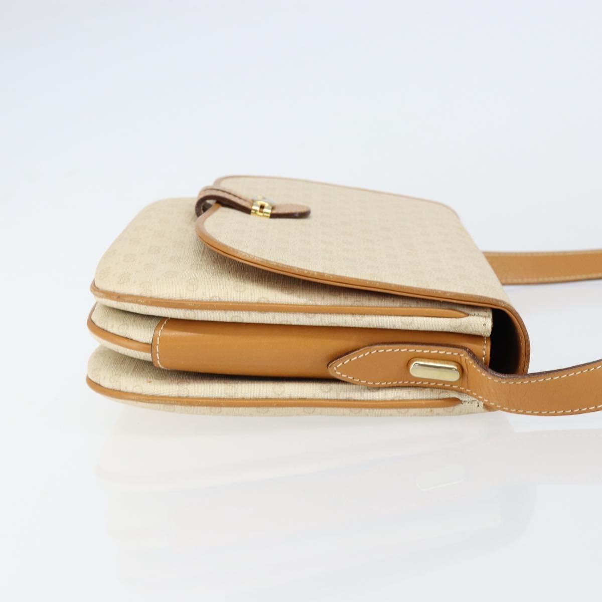 GUCCI Micro GG Supreme Shoulder Bag PVC Ivory Gold 001 406 1780 Auth ep12179