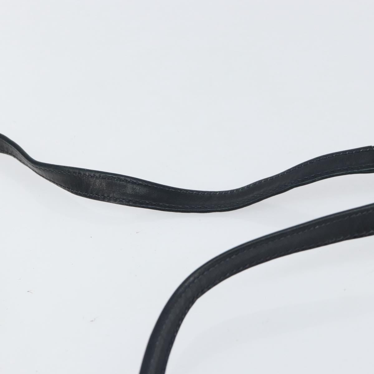 GUCCI GG Supreme Shoulder Bag PVC Navy Gold Auth ep12182