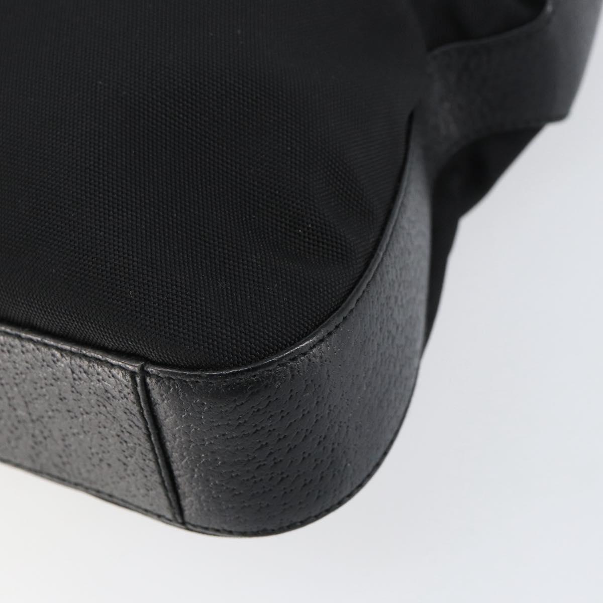 GUCCI Shoulder Bag Nylon Black Silver 001 3305 Auth ep12191