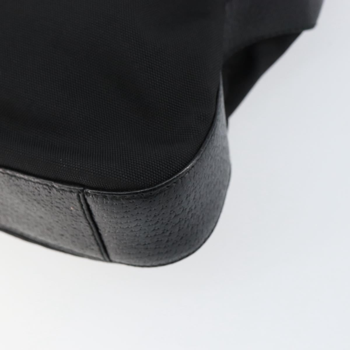 GUCCI Shoulder Bag Nylon Black Silver 001 3305 Auth ep12191