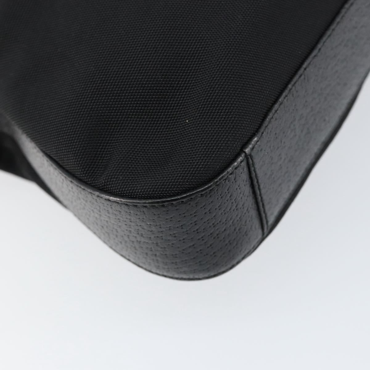 GUCCI Shoulder Bag Nylon Black Silver 001 3305 Auth ep12191