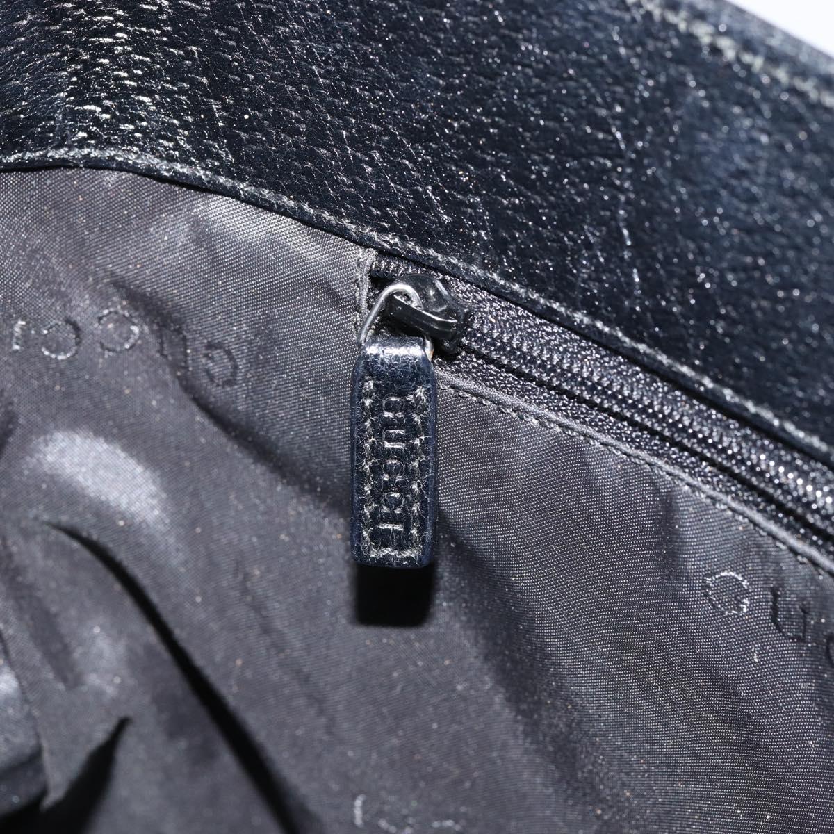 GUCCI Shoulder Bag Nylon Black Silver 001 3305 Auth ep12191