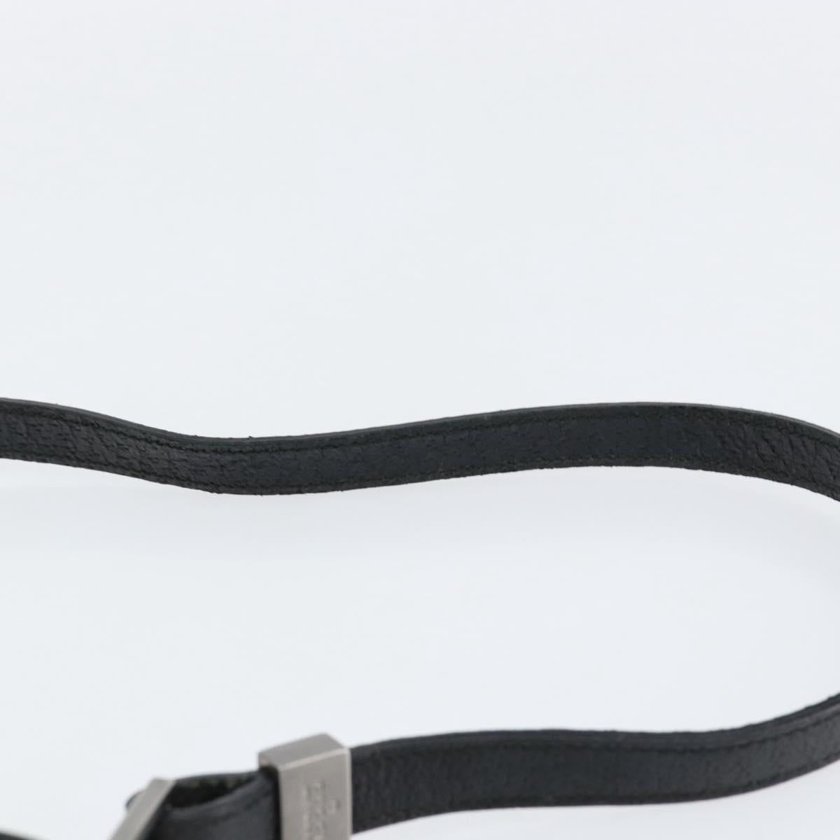 GUCCI Shoulder Bag Nylon Black Silver 001 3305 Auth ep12191