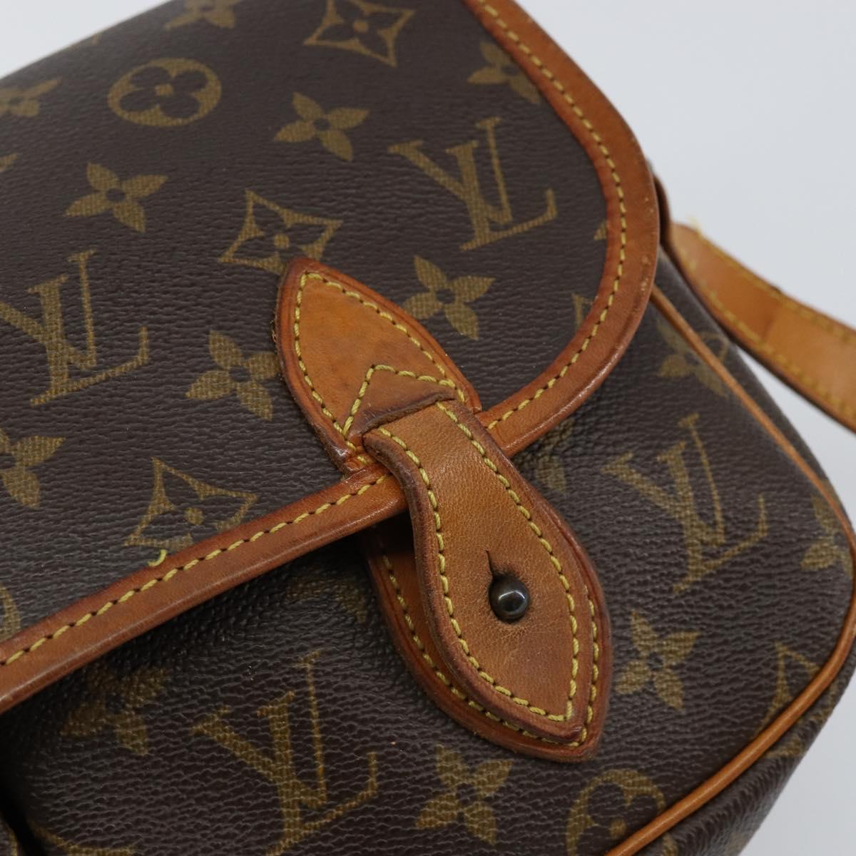 LOUIS VUITTON Monogram Gibeciere MM Shoulder Bag M42247 LV Auth ep12193