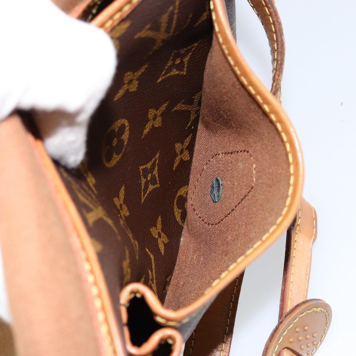LOUIS VUITTON Monogram Gibeciere MM Shoulder Bag M42247 LV Auth ep12193