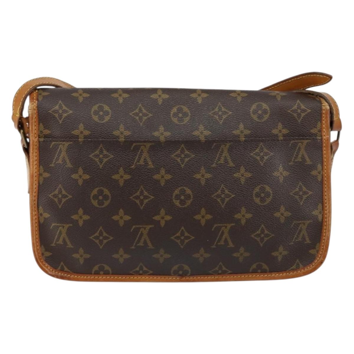 LOUIS VUITTON Monogram Gibeciere MM Shoulder Bag M42247 LV Auth ep12193