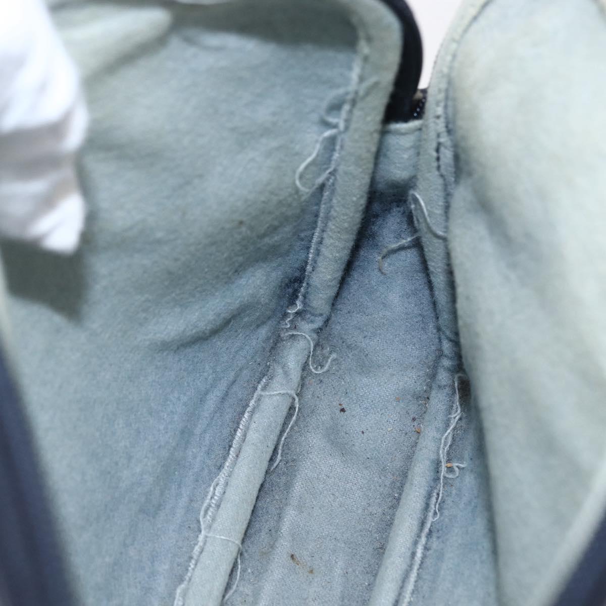 GUCCI GG Supreme Shoulder Bag PVC Navy Gold 97 02 068 Auth ep12195