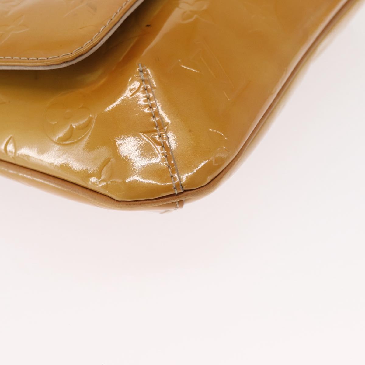LOUIS VUITTON Monogram Vernis Thompson Street Bag Beige M91301 LV Auth ep12217