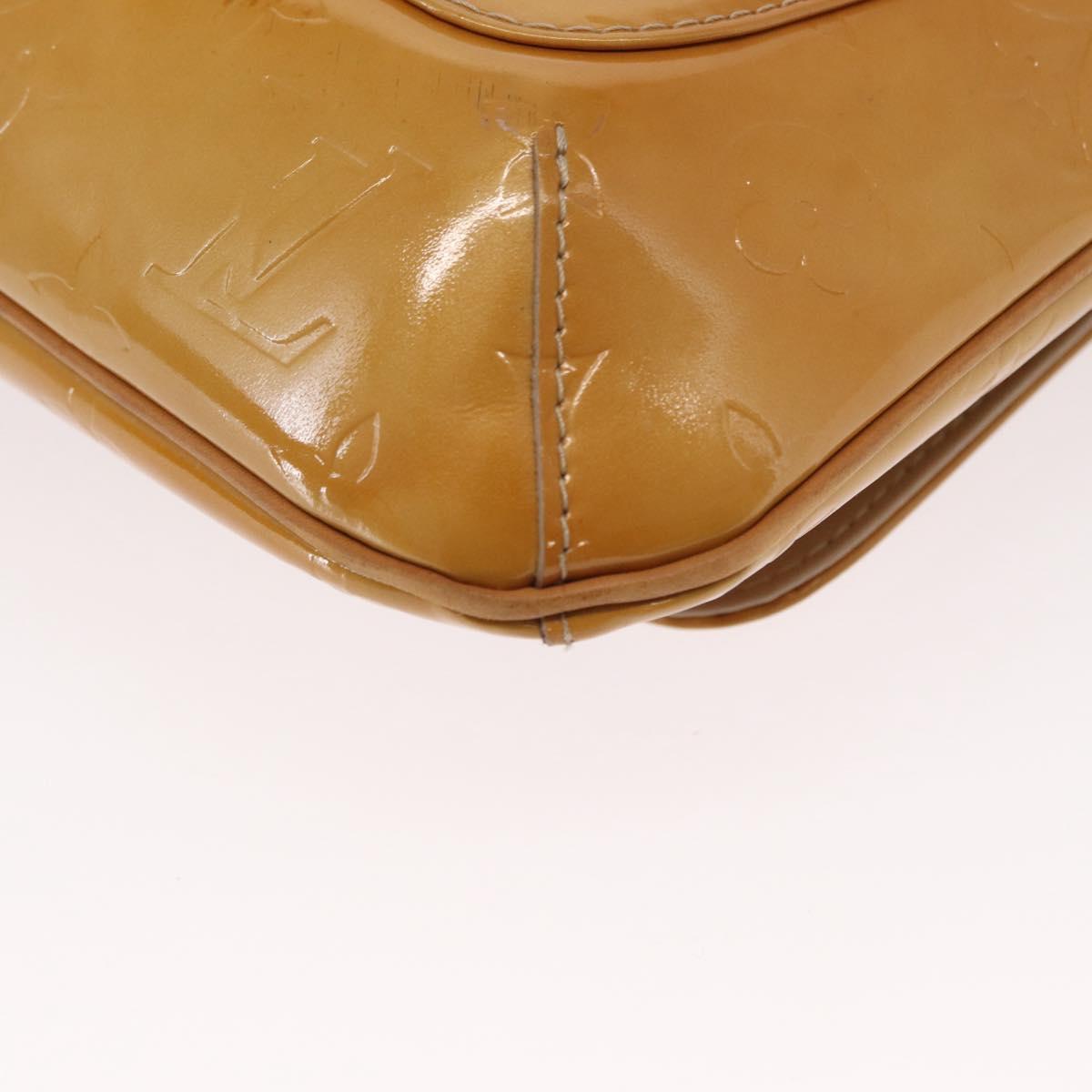 LOUIS VUITTON Monogram Vernis Thompson Street Bag Beige M91301 LV Auth ep12217
