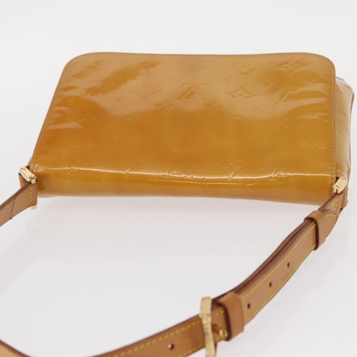 LOUIS VUITTON Monogram Vernis Thompson Street Bag Beige M91301 LV Auth ep12217
