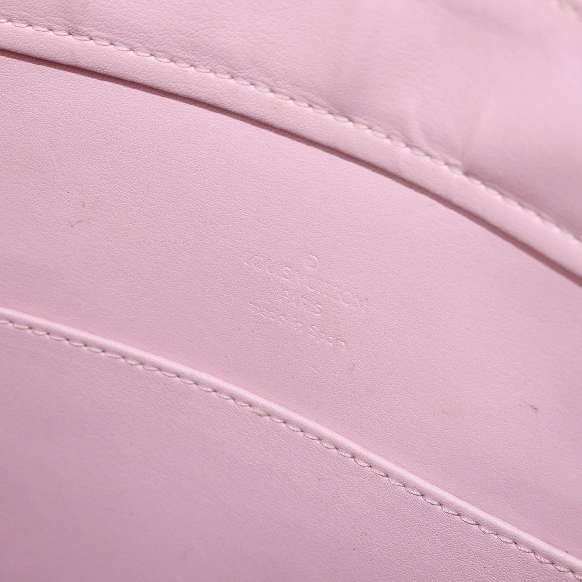 LOUIS VUITTON Monogram Vernis Columbus Bag Marshmallow Pink M91032 Auth ep12223