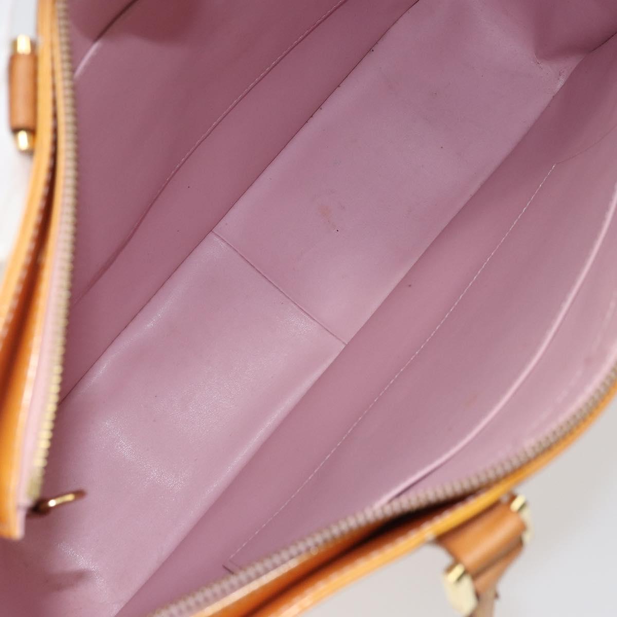 LOUIS VUITTON Monogram Vernis Columbus Bag Marshmallow Pink M91032 Auth ep12223