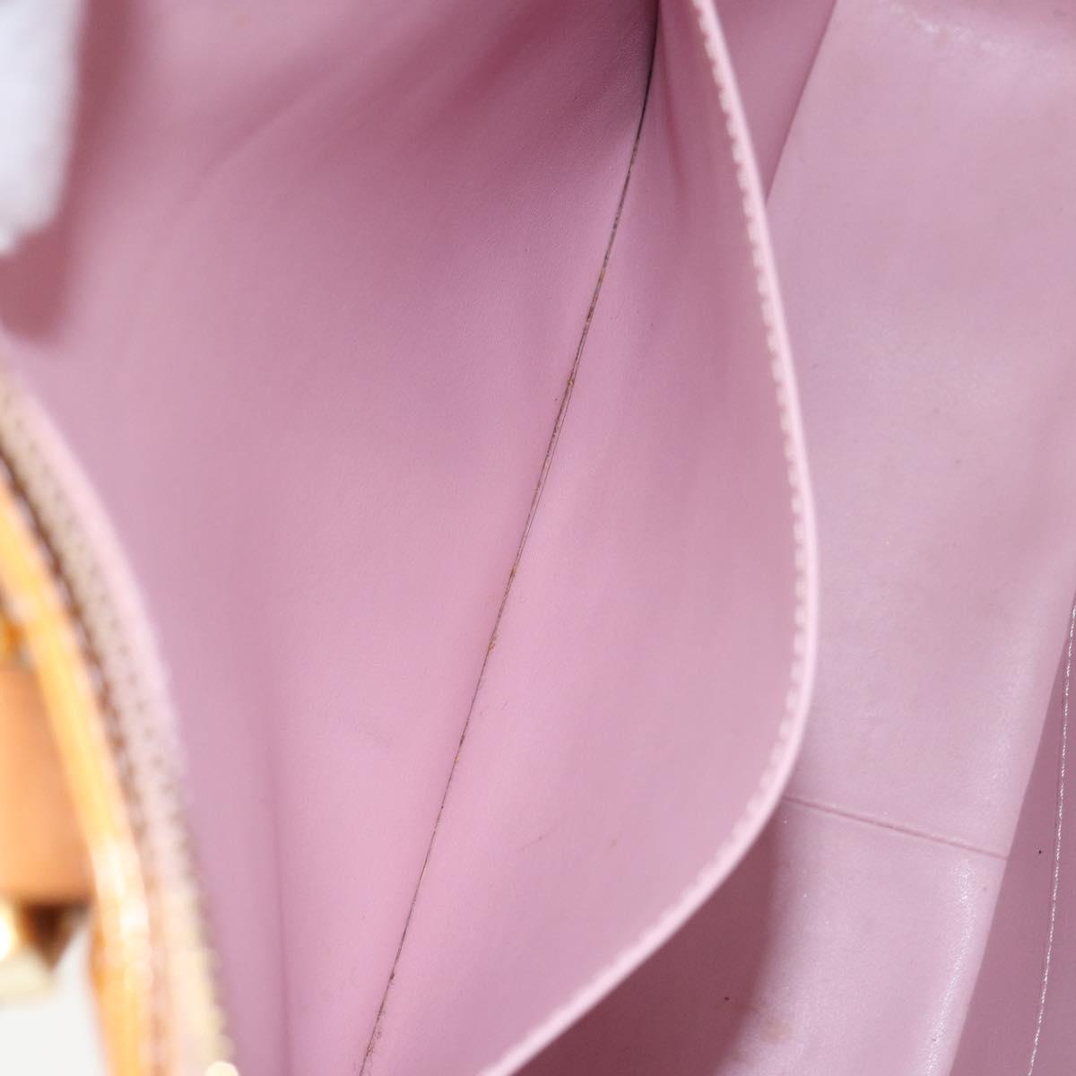 LOUIS VUITTON Monogram Vernis Columbus Bag Marshmallow Pink M91032 Auth ep12223