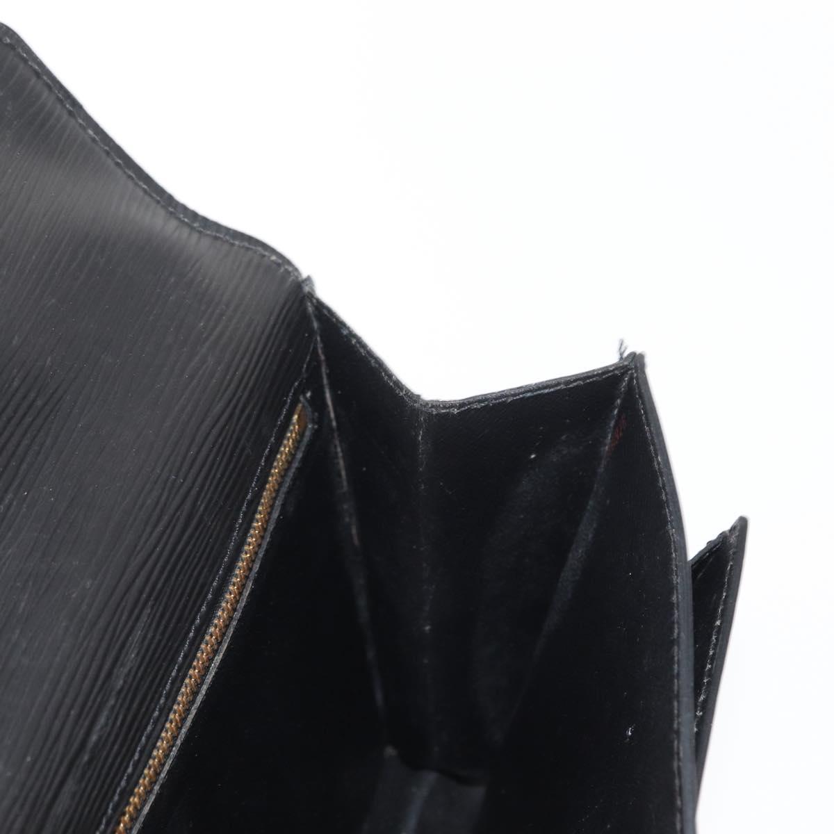 LOUIS VUITTON Epi Serie Dragonne Clutch Bag Black Noir M52612 LV Auth ep12225