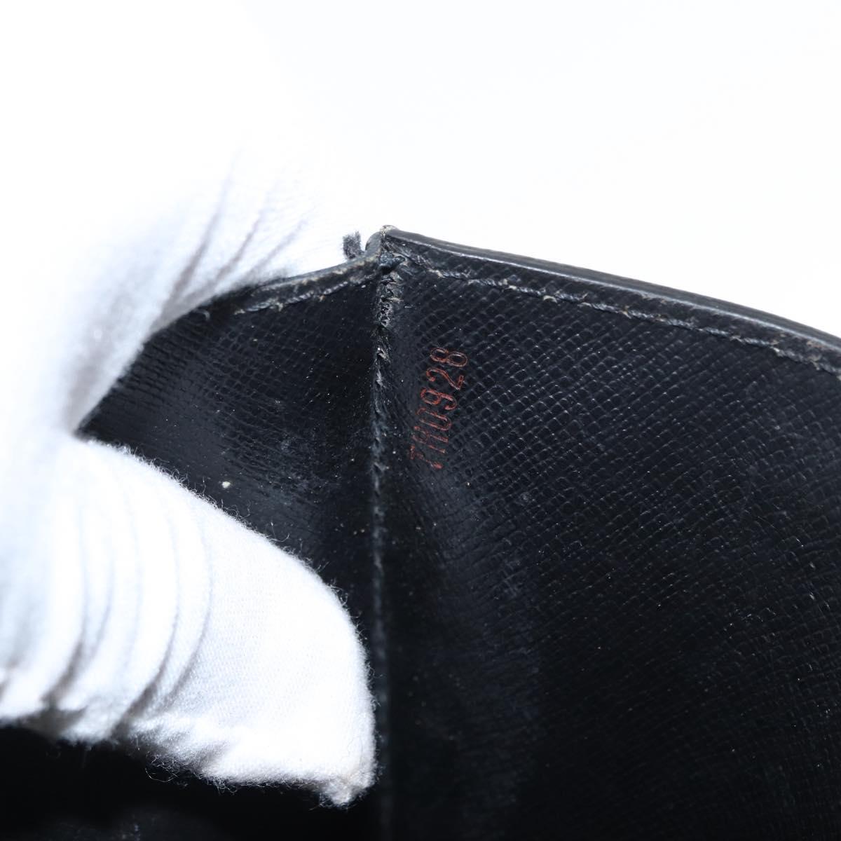 LOUIS VUITTON Epi Serie Dragonne Clutch Bag Black Noir M52612 LV Auth ep12225