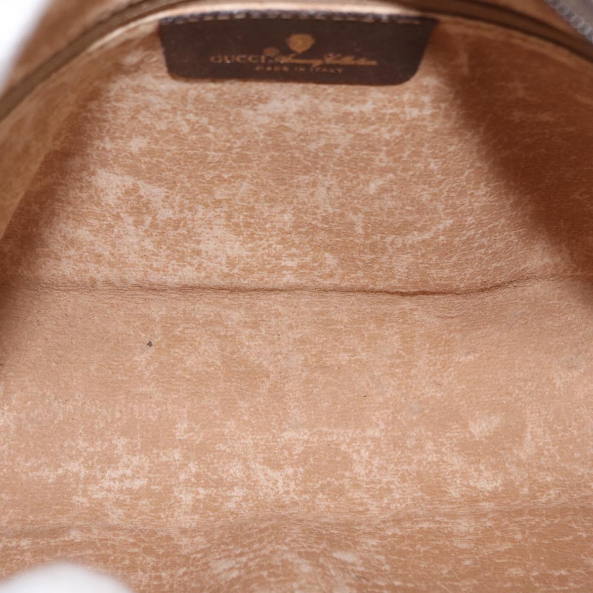 GUCCI GG Supreme Web Sherry Line Bag PVC Beige Gold 56 02 088 Auth ep12231