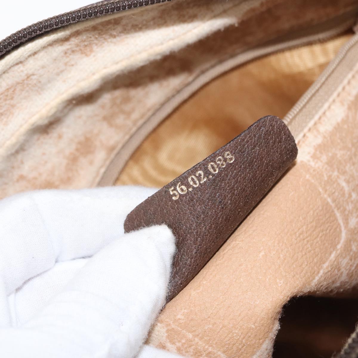 GUCCI GG Supreme Web Sherry Line Bag PVC Beige Gold 56 02 088 Auth ep12231