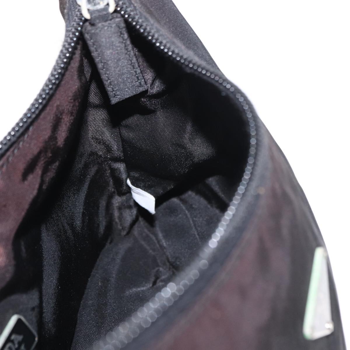 PRADA Hand Bag Nylon Black Auth ep12246