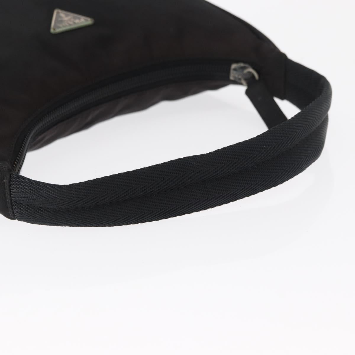 PRADA Hand Bag Nylon Black Auth ep12246