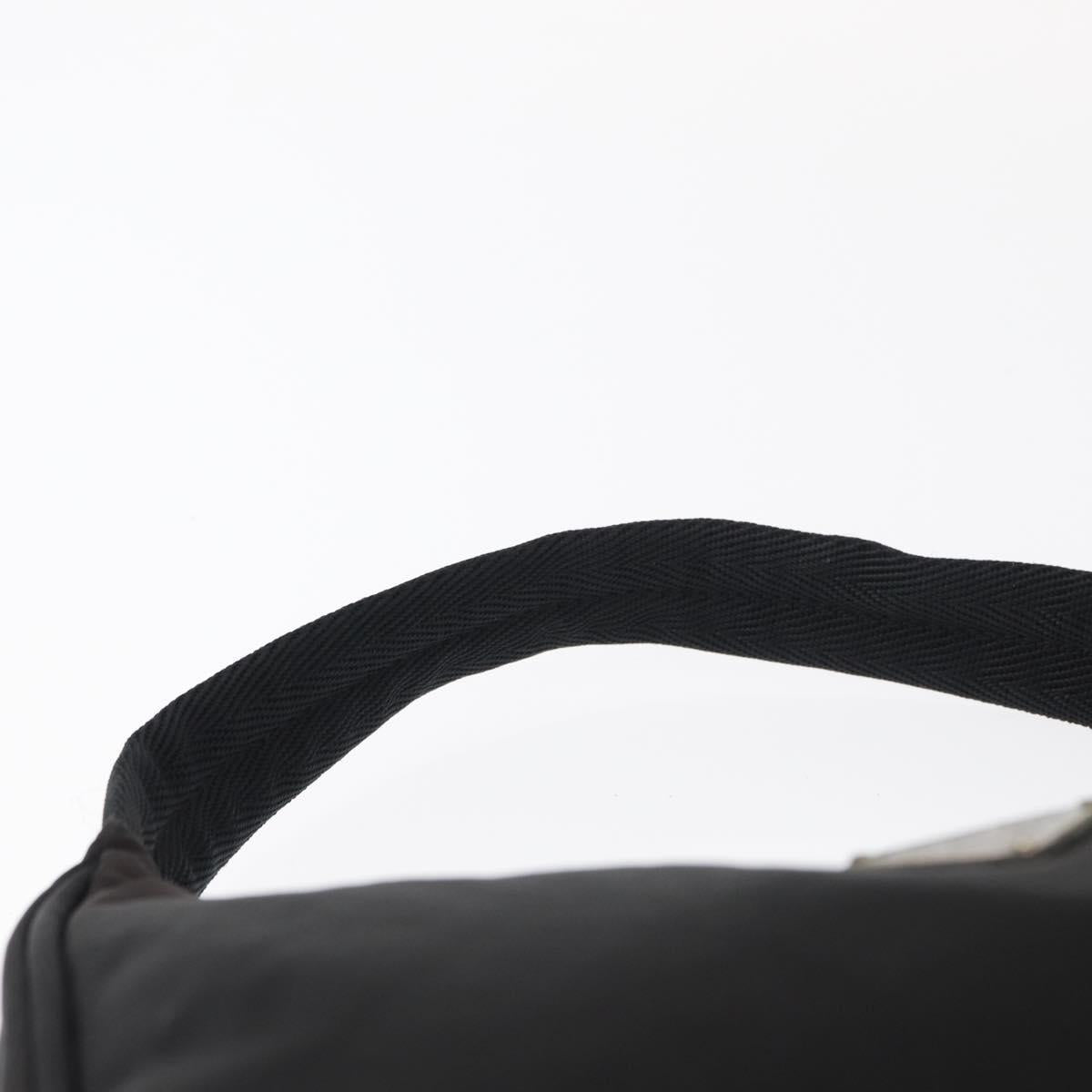 PRADA Hand Bag Nylon Black Auth ep12246