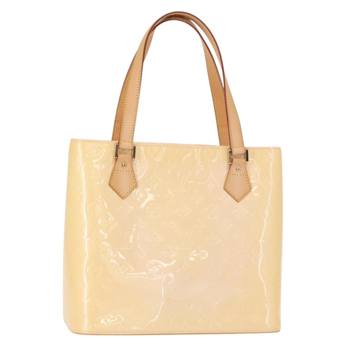 LOUIS VUITTON Monogram Vernis Houston Bag Marshmallow Pink M91302 Auth ep12253